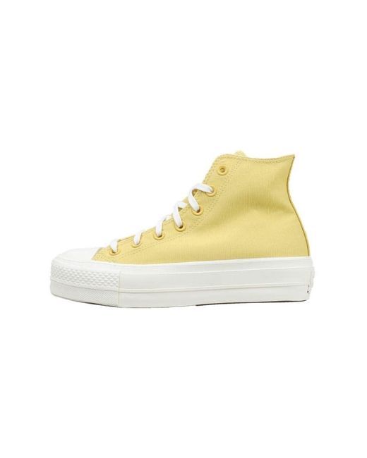 Converse S All Star Lift Hi Top Trainers Yellow 5.5 Uk
