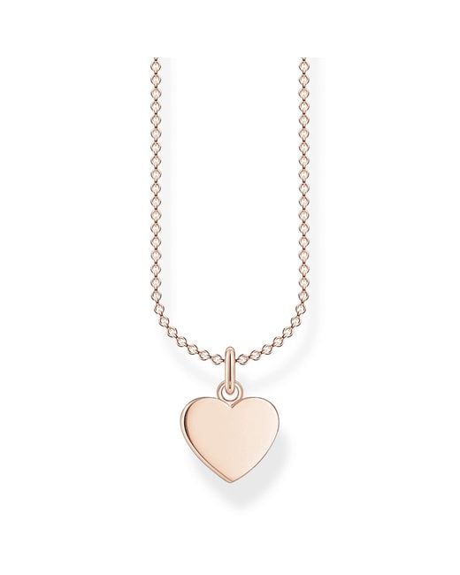 Collana da Donna a Forma di Cuore in Argento Sterling 925 di Thomas Sabo in Metallic