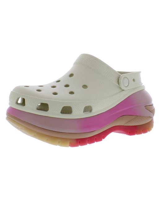 CROCSTM Gray 208988-2y3 Mega Crush Color Dip S Clogs Bone/multi