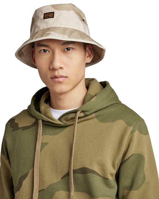 G-Star RAW Green Camo Bucket Hat for men
