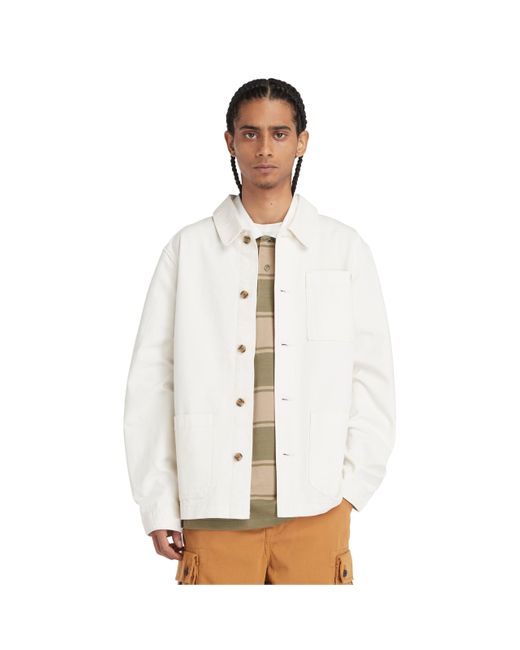 Timberland White Washed Canvas Chore Jacket (Vintage) Jacket for men