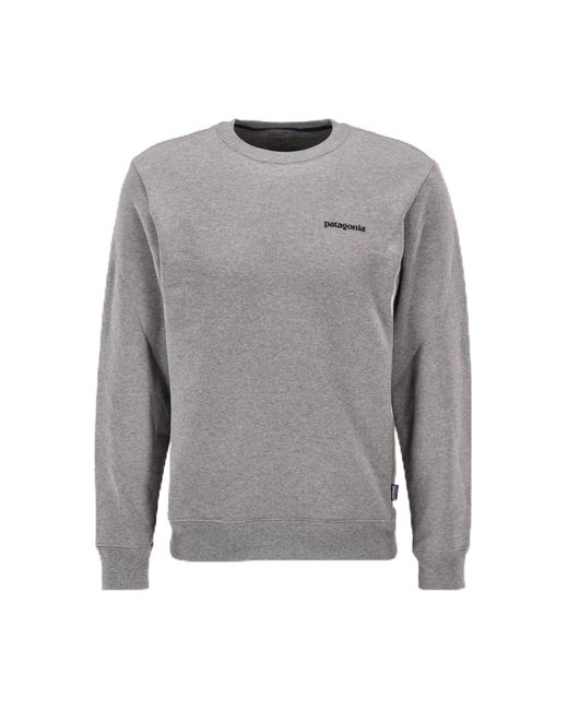 Patagonia Gray Fitz Roy Icon Uprisal Crew Sweatshirt T-Shirt
