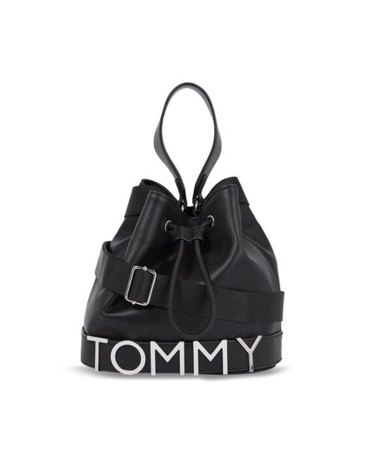 Tommy Hilfiger Black Tjw Bold Bucket Bag Bag