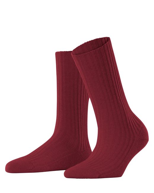 Cosy Wool Boot di Falke in Red