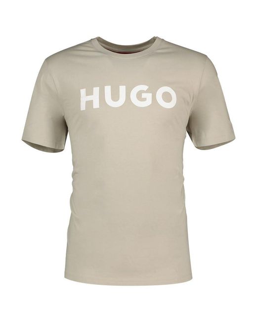HUGO Gray Dulivio T-shirt for men