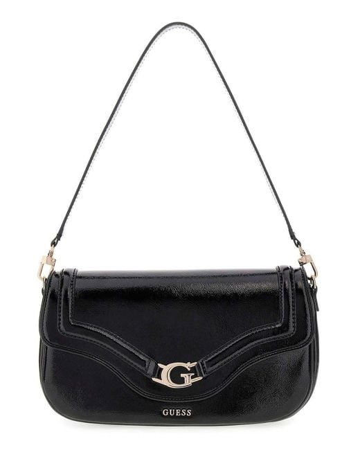 Guess Schoudertas Dea Flap Shoulder Bag Black Zwart