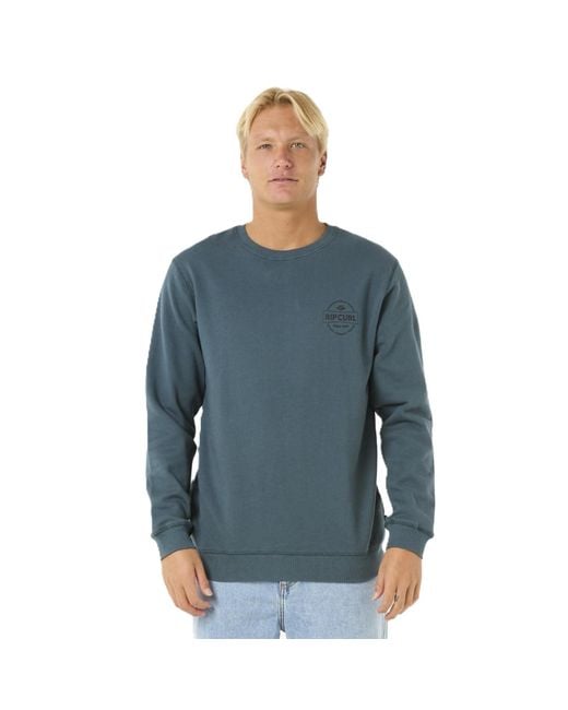 Rip Curl Stapler Crew Sweatshirt in Blue für Herren