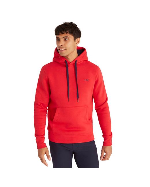 Calvin Klein Mens Nature Recycled Hoody - Red - M for men