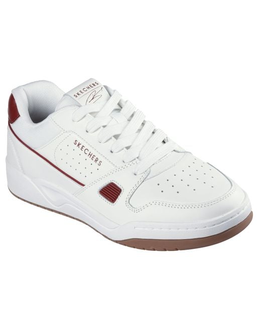 Skechers White Harry Kane Collab Leather Low-Top Trainers for men