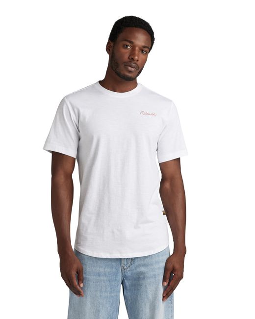 G-Star G-star Back Gr Lash R T T-shirts in het White voor heren