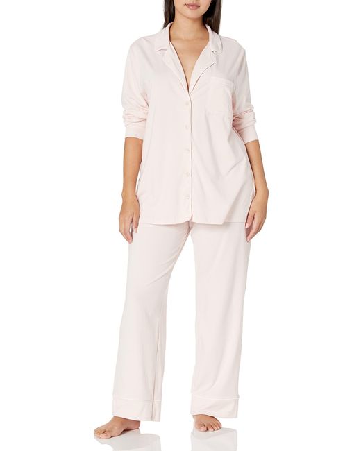 amazon essentials women's cotton modal short pajama set