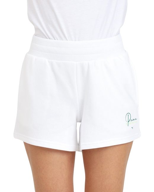 PUMA Blank Base White Shorts