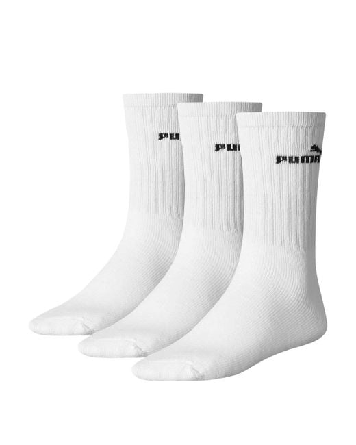 PUMA White Sport 3p' Socks