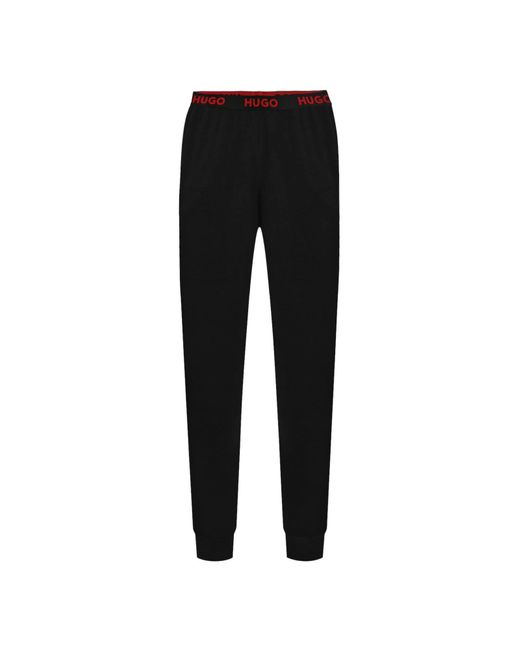 HUGO Black Sporty Logo Trousers Loungewear_pant