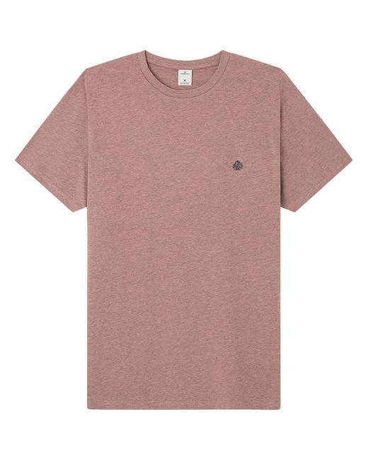 SPRINGFILED Camiseta efecto melange Springfield de hombre de color Pink
