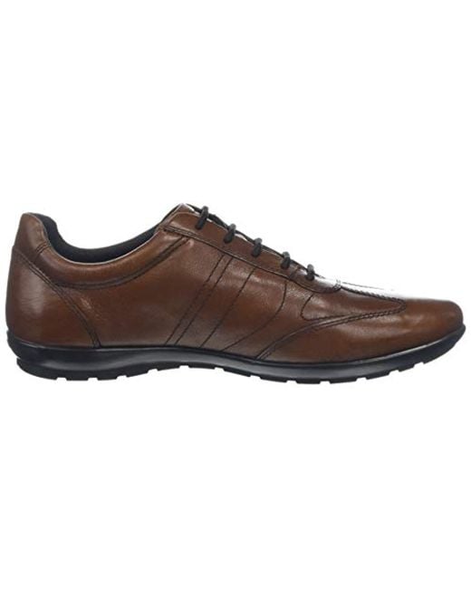 Geox Leather Uomo Symbol B, 's Oxford in Brown for Men | Lyst