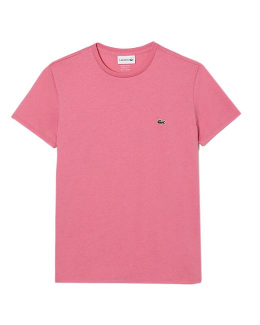 Lacoste Pink T-shirt And Turtle Neck Shirt for men