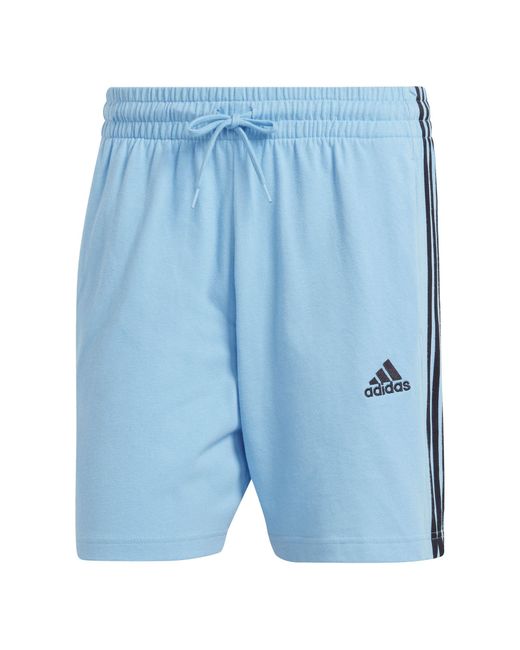 Essentials 3-Stripes Shorts Pantalones Cortos Casuales Adidas de hombre de color Blue