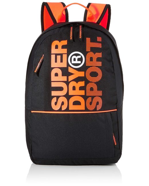 Superdry Black Backpack Sports Bags for men