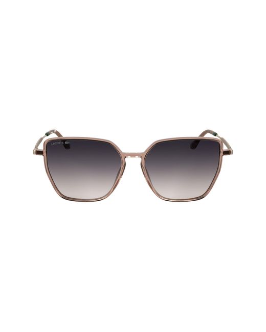 Occhiali da Sole L6062S 662 TRANSPARENT BLUSH 56/15/145 Donna di Lacoste in Black