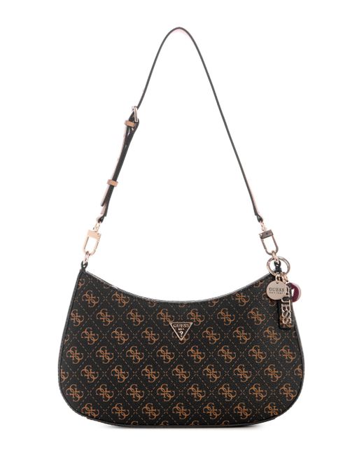 Guess Black Noelle Ii Top Zip Umhängetasche
