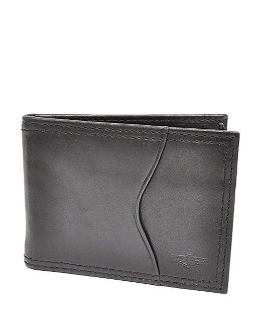 Dockers Gray Front Pocket Wallet With Money Clip for men