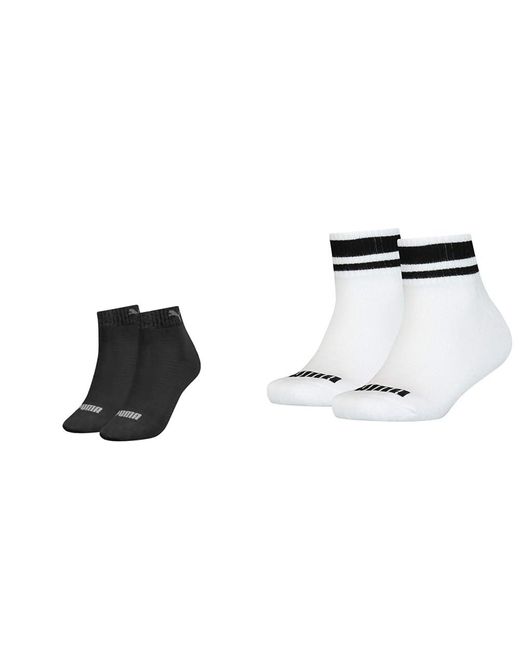 Socken Schwarz 42 Socken Weiß 42 PUMA en coloris Black