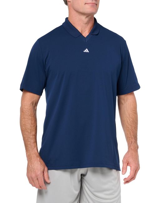 Adidas Blue Ultimate365 Sport Twistknit Piqué Polo Shirt Golf for men
