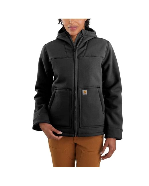 Carhartt Black Super Dux Relaxed Fit Sherpa-lined Jacket
