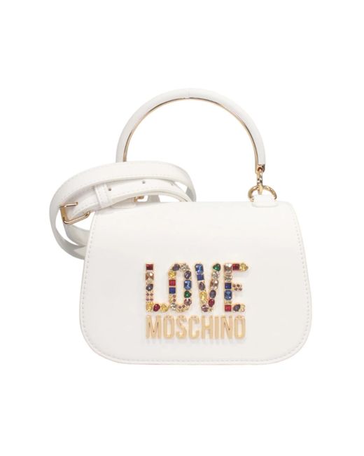 Love Moschino White Handtasche