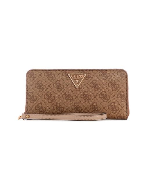 SWSG8500460LTL Laurel SLG Phone CRO Latte Logo Size One Size Guess en coloris Brown