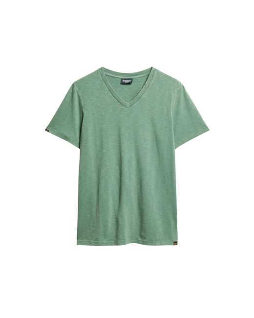T-shirt pour homme en fil flammé avec col en V Superdry pour homme en coloris Green