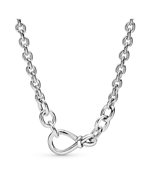 PANDORA Halskette 398902C00-50 Infinity Knot. in Mettallic - Sparen Sie 14%  | Lyst DE