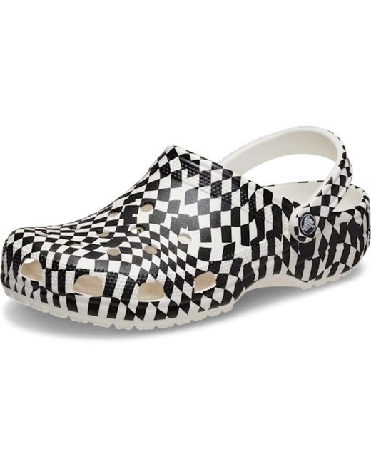 CROCSTM Black Adult Classic Graphic Clogs