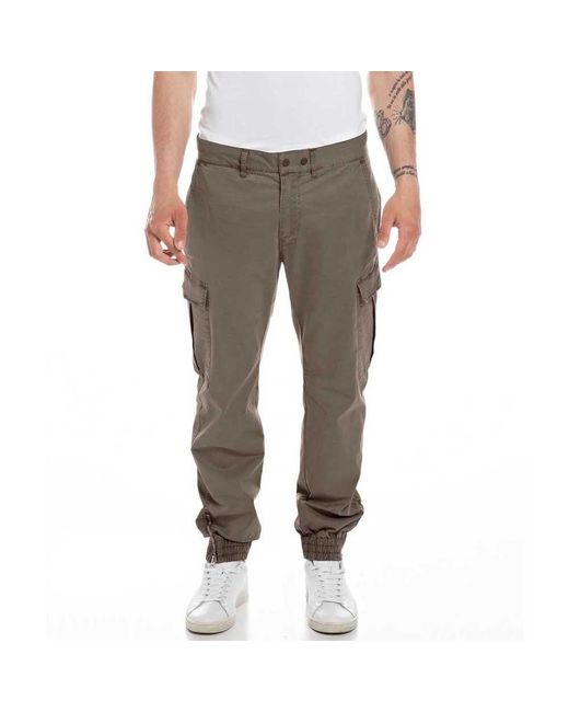 Replay Gray M9922 Pants for men