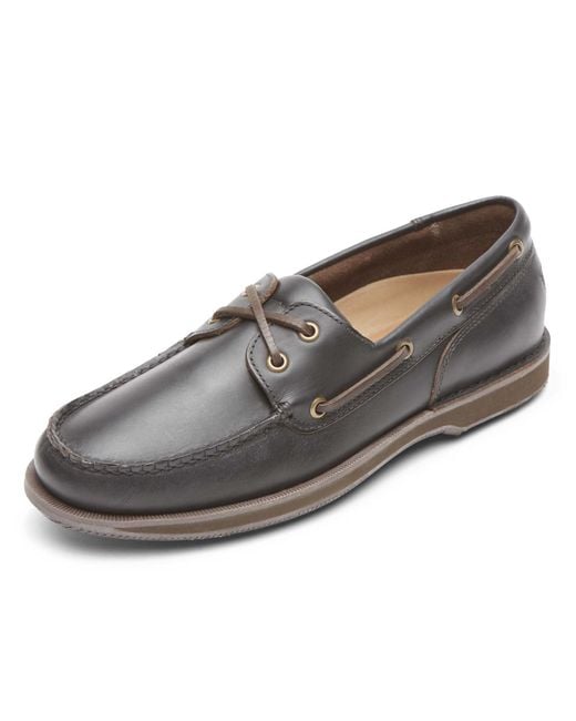 Rockport Gray Perth Shoes for men