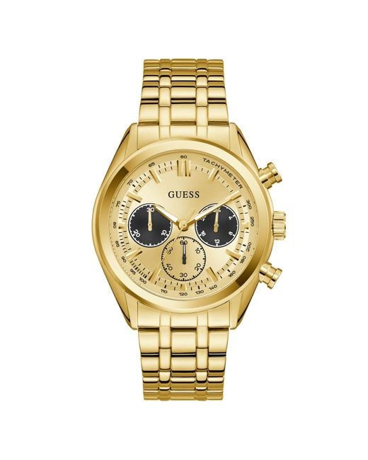 Orologio da polso da uomo Dawson GW0971G2 acciaio inossidabile oro di Guess in Metallic da Uomo