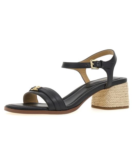 Michael Kors Black Dy Mid Sandal Heeled