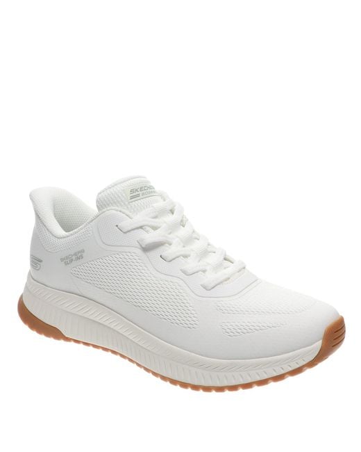 Bobs Squad 4 Staple Look Skechers de color White