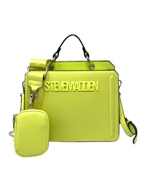 Borsa a tracolla convertibile Bevelyn di Steve Madden in Yellow