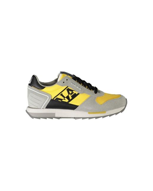 Napapijri Sneakers Yellow/grey S4virtus02/nym Sports Shoes In Fabric Yellow Grey Sole 3 Cm for men