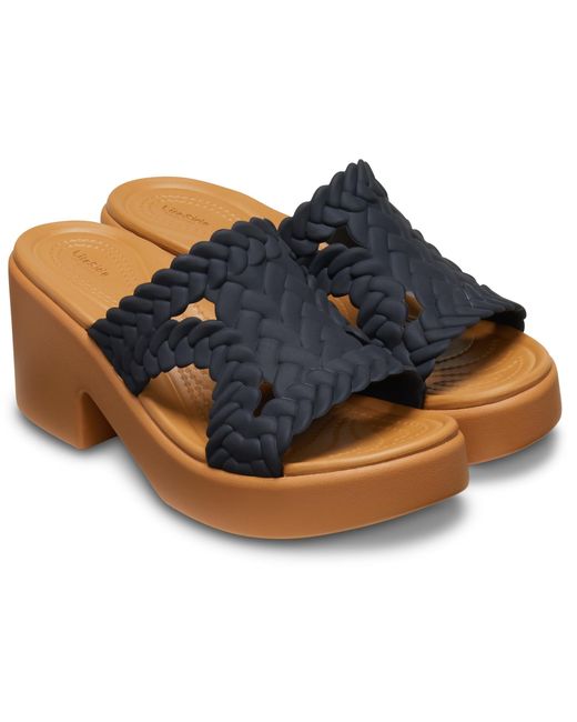 Brooklyn Woven Slide Heel - Women's Moderno, Nero, 39/40 EU di CROCSTM in Blue