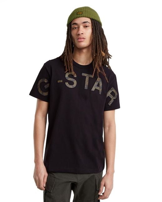 G-Star G-Star Embro Print T-Shirt in Black für Herren