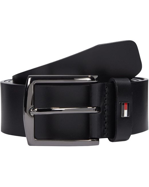 Cinturón de Piel para Hombre Denton 3,5 cm Tommy Hilfiger de hombre de color Black