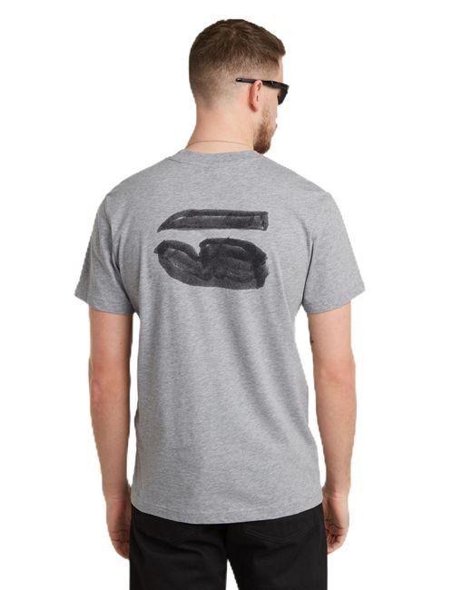 Burger Back Print R T Camiseta G-Star RAW de hombre de color Gray