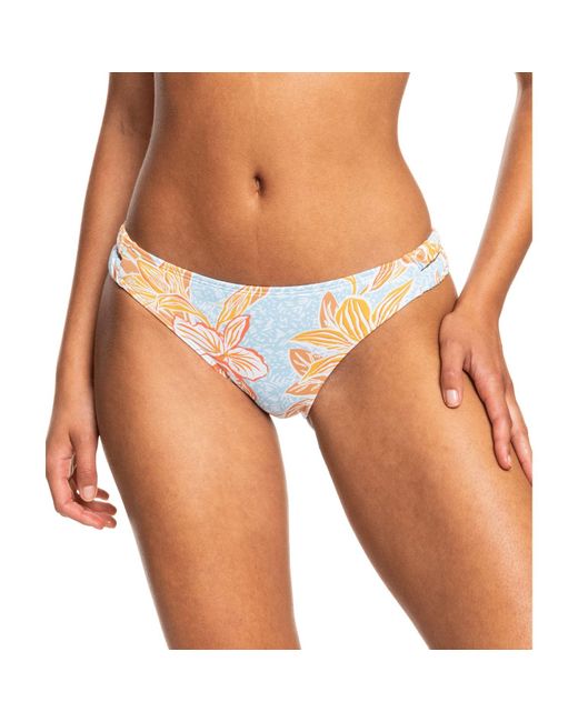Roxy Orange Moderate Coverage Bikini Bottoms for