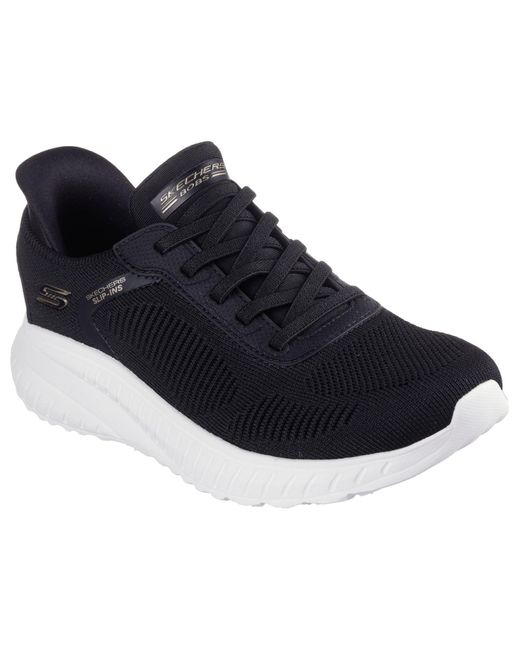 Skechers Blue Hands Free Slip-ins Bobs Squad Chaos-current Muse Sneaker