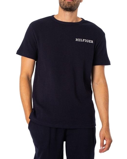 T-shirt Flag Monotype s Tommy Hilfiger pour homme en coloris Blue