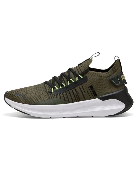 PUMA Black Softride Symmetry Fuzion Ls Straßen-Laufschuh