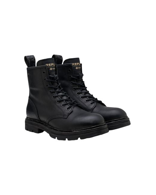 Replay Black Gmc1b .000.c0001l Ankle Boot for men
